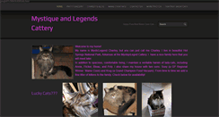 Desktop Screenshot of mystiqueandlegends.com